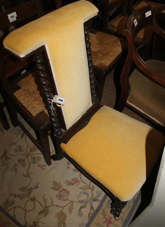 Prie dieu chair(-)